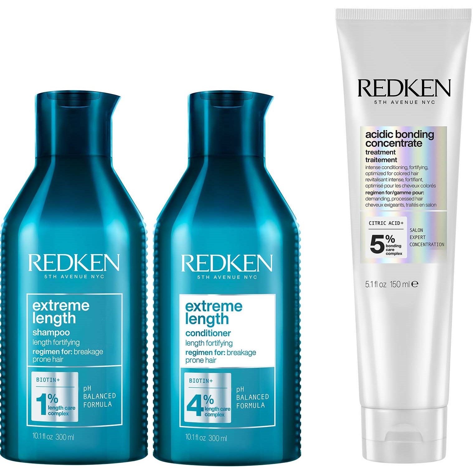 Redken Extreme Length Shampoo 300 ml & Conditioner 300 ml & Leave