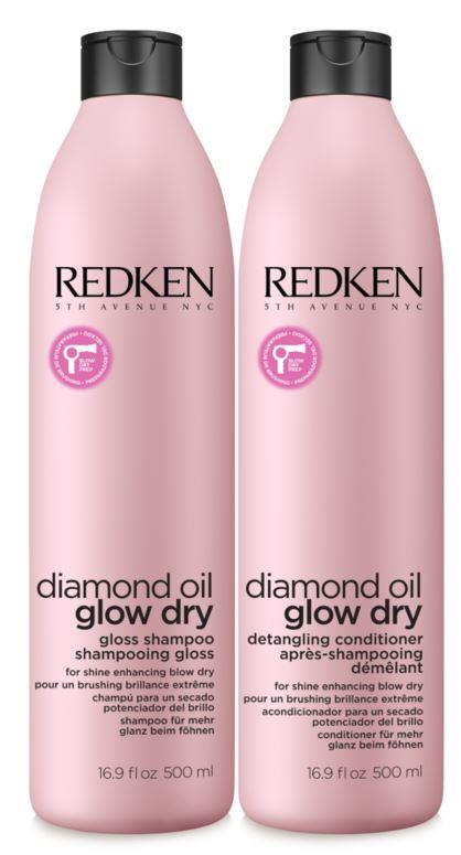 Redken Glow Dry Duo 500mlx2