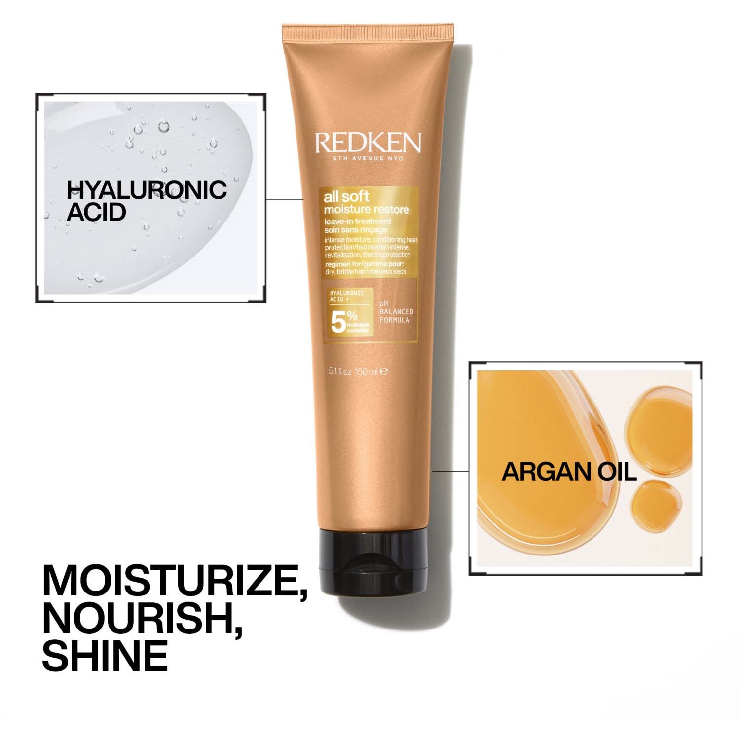 Redken All Soft Moisture Restore Leave-in Treatment 150 ml (obrázok 6)