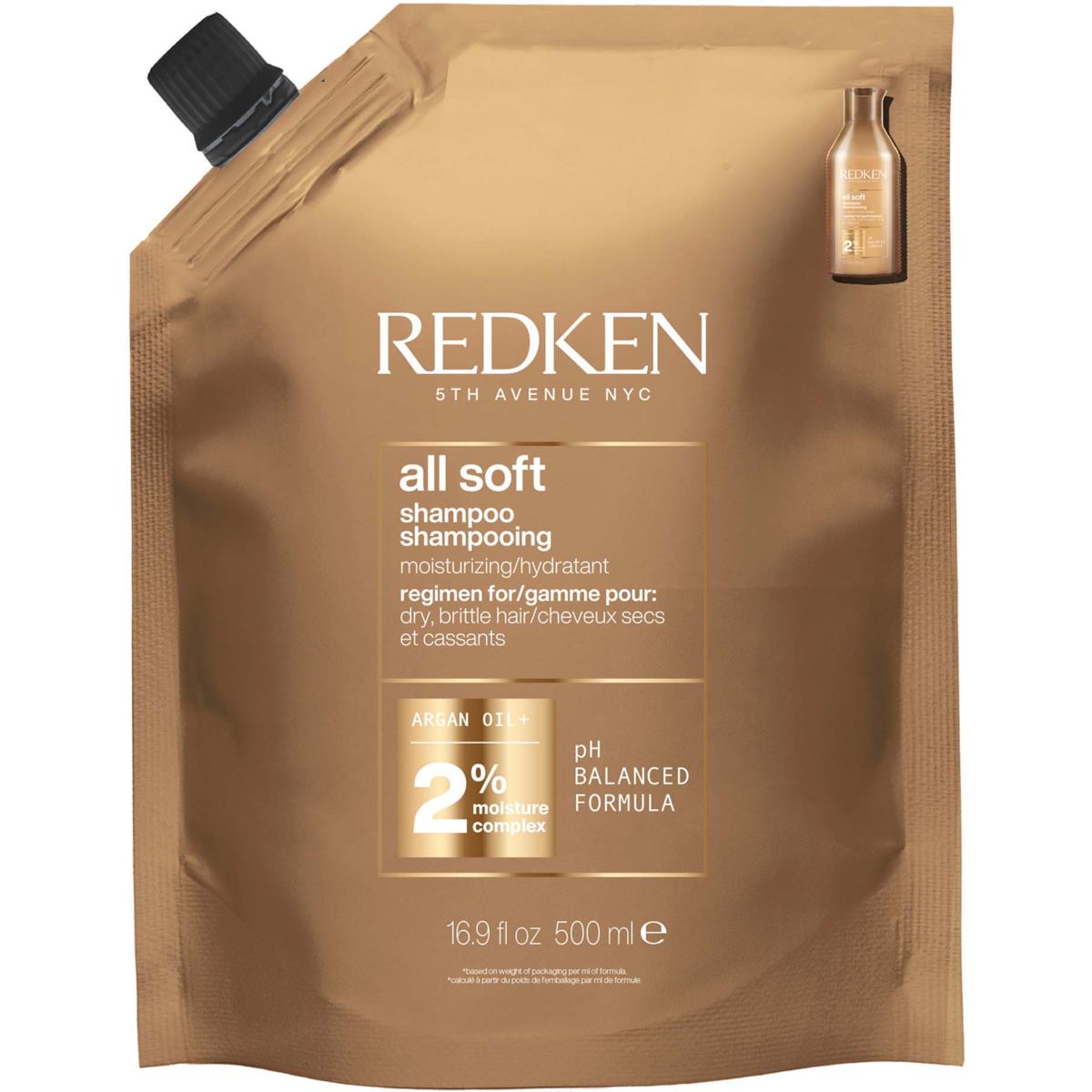 Redken All Soft Shampoo Refill 500 ml