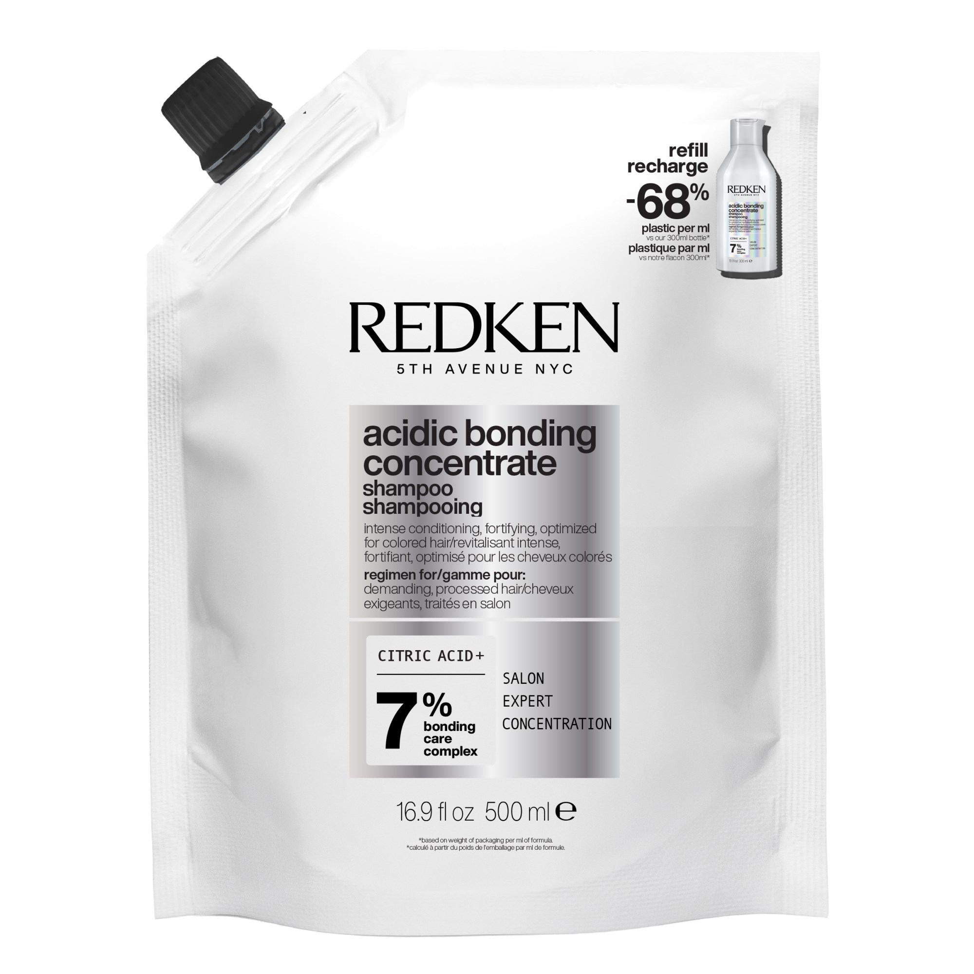 Redken Acidic Bonding Concentrate Shampoo - 500 ml Refill