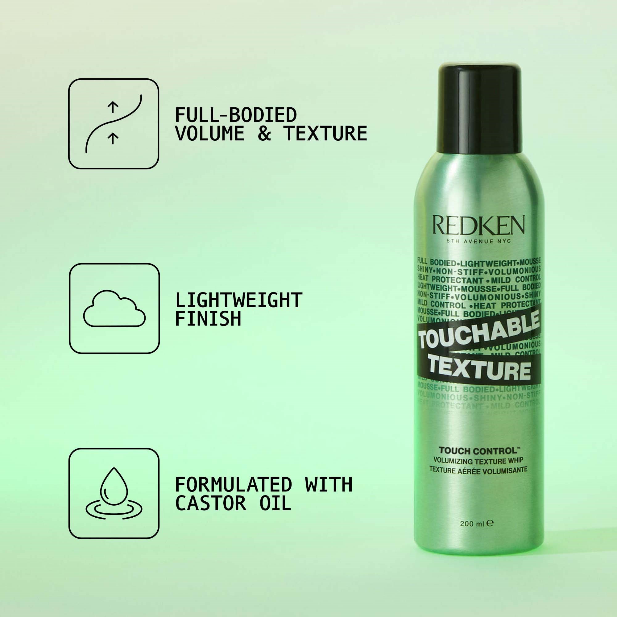Alternativ bild 1 för Redken Volume Injection Touchable Texture 200 ml