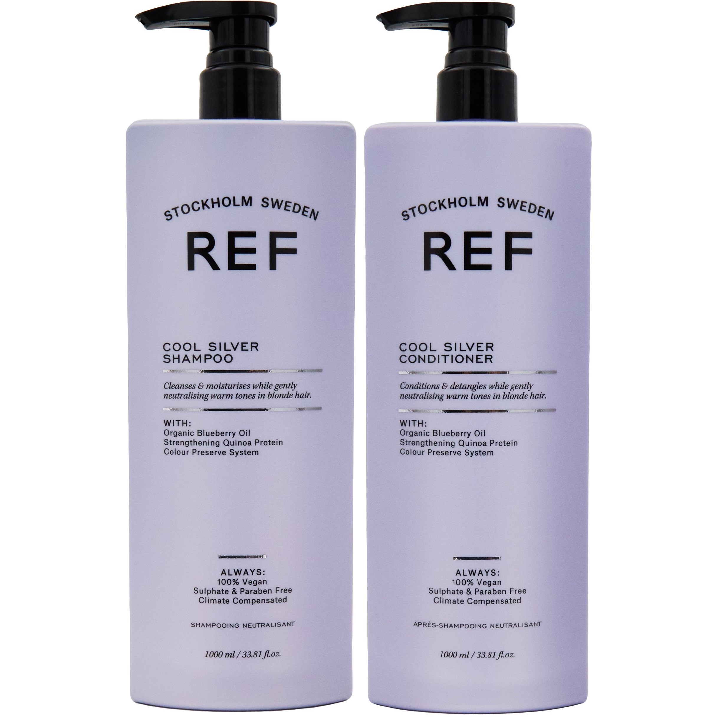 REF. Cool Silver Bundle Shampoo 1000 ml & Conditioner 1000 ml