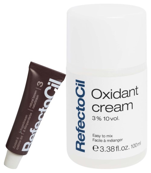 RefectoCil Bundle Eyelash & Eyebrow Tint 3 Natural Brown & Oxidant 3% Creme 100 ml