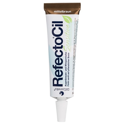 Eine Tube Reckitell Sensitive Creme mit brauner, weißer und grüner Verpackung, für empfindliche Hautpflege.