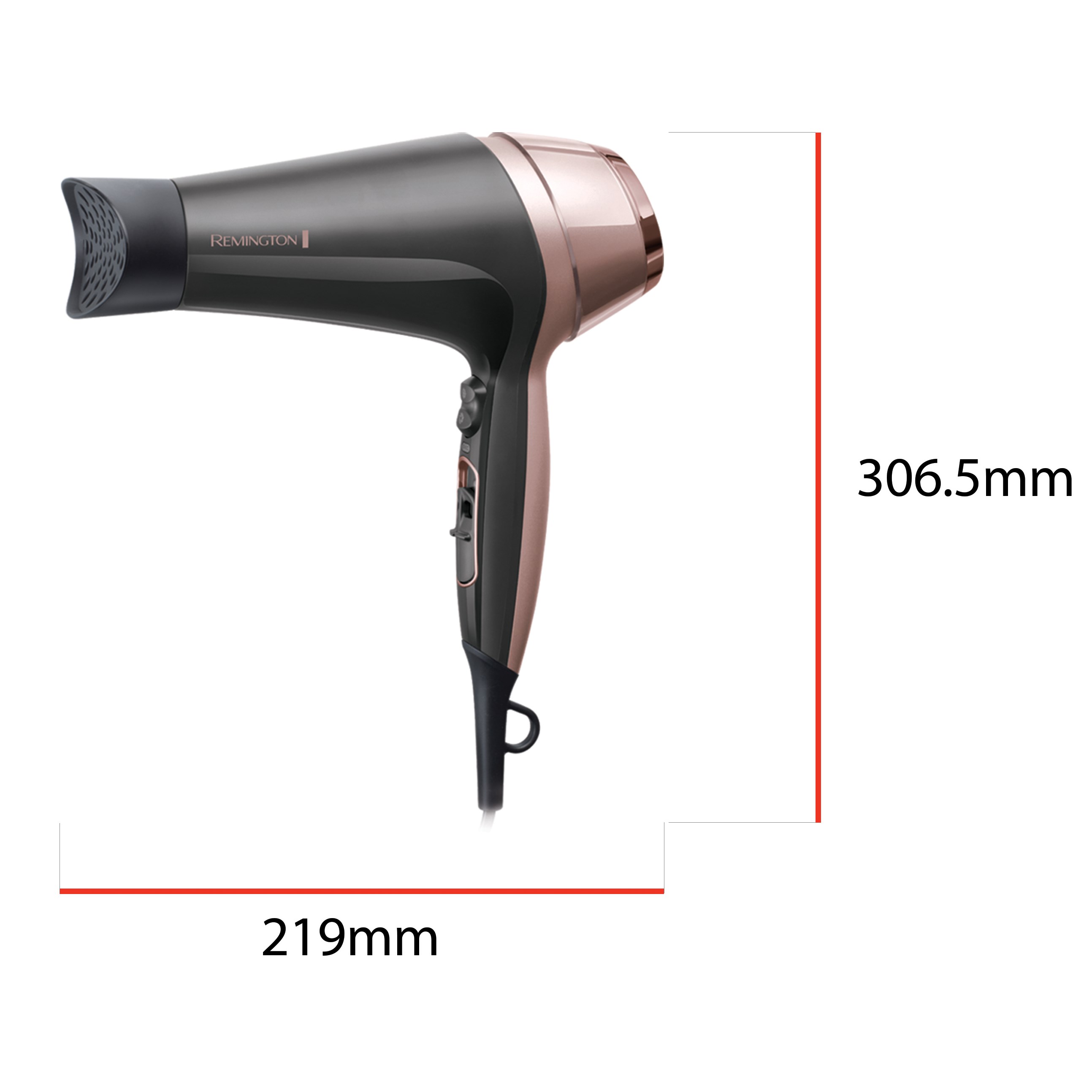 Alternativ bild 1 för REMINGTON Hårtørrer Curl & Straight Confidence D5706 - 2200 W
