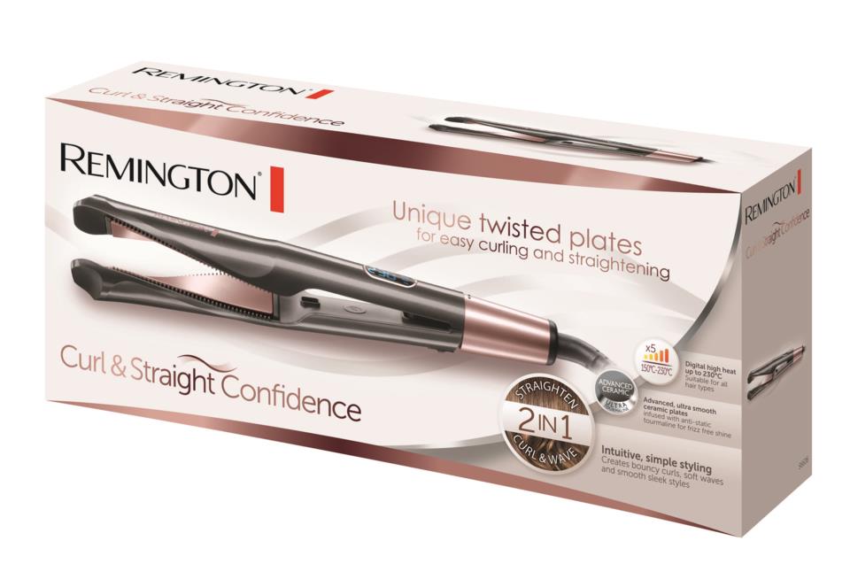 Remington Curl & Straight Confidence 2-i-1 Platt- & Locktång