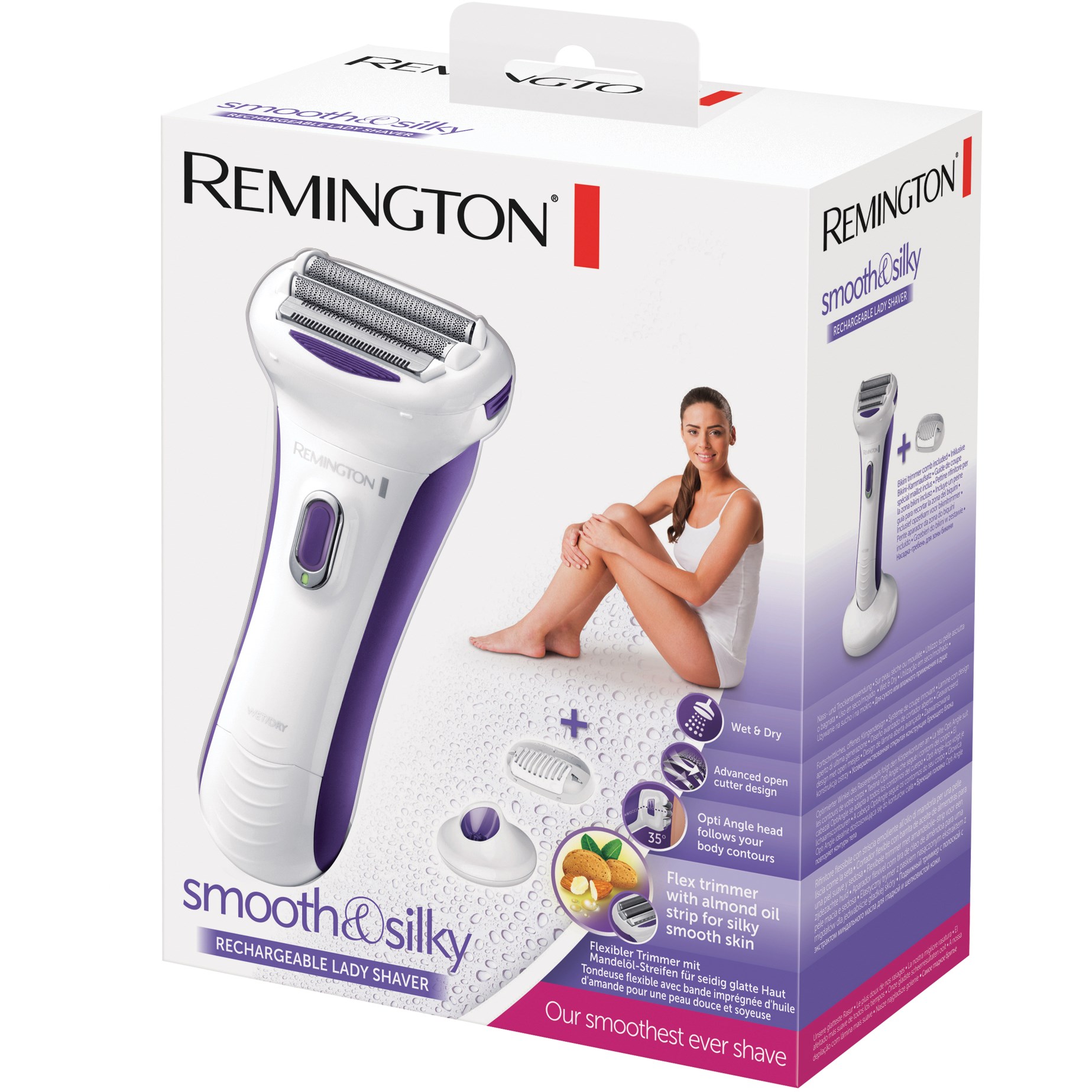 Alternativ bild 1 för Remington Smooth & Silky WDF5030 - Rakapparat - sladdlös