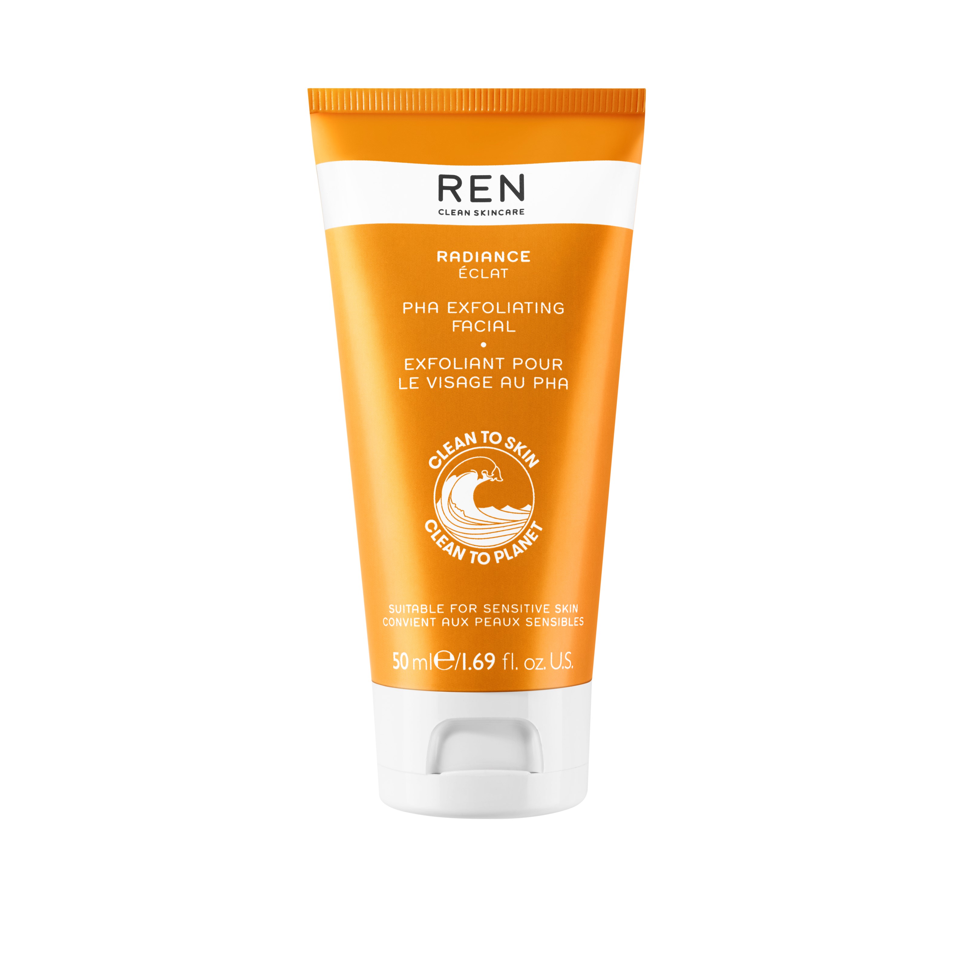 Produktfoto för REN Clean Skincare Radiance PHA Exfoliating Facial 50 ml