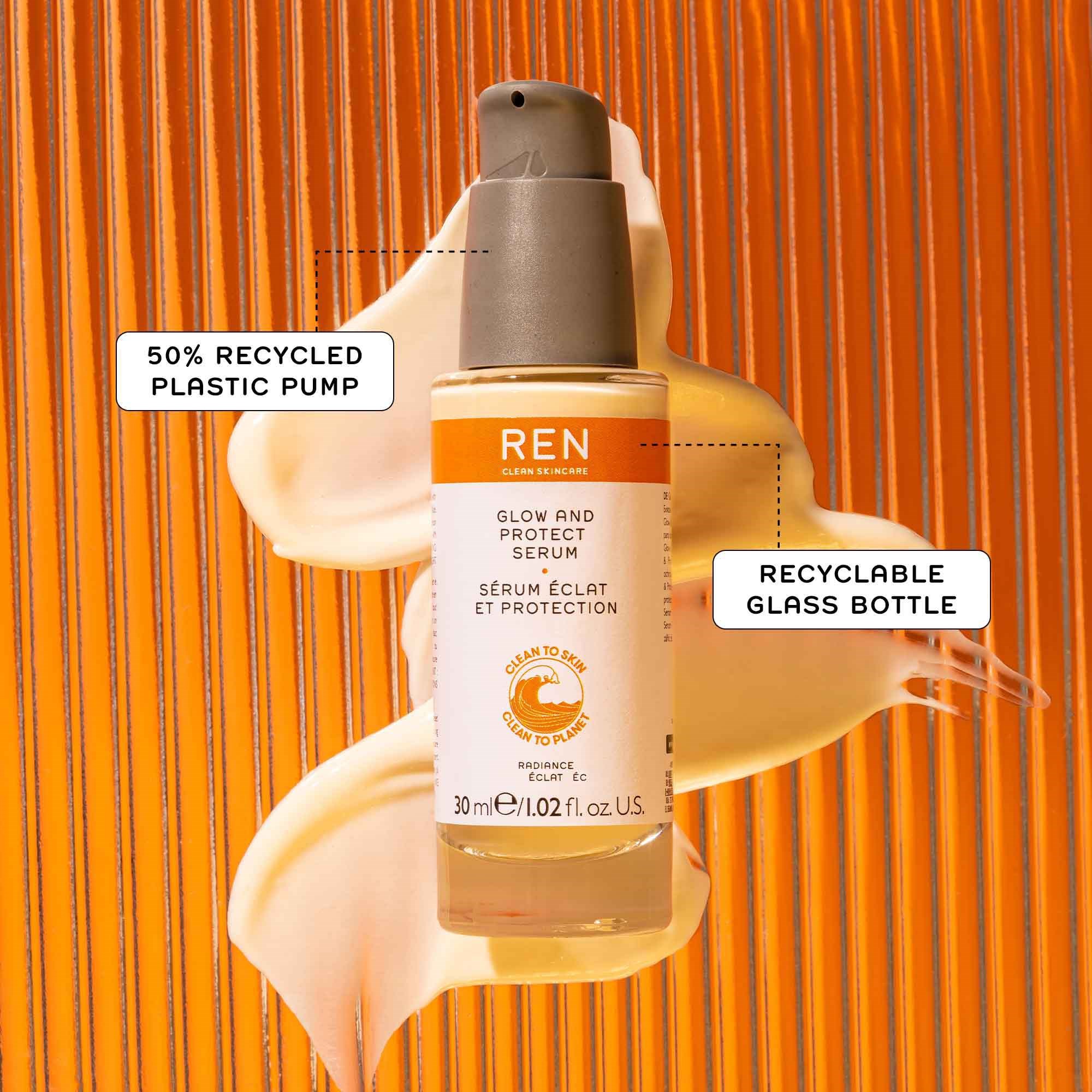 REN Skincare Radiance REN Glow and Protect Serum - serum do twarzy 30 (obrázok 3)