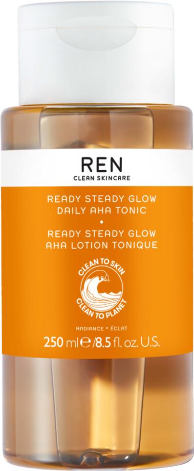 REN Ready Steady Glow Daily AHA Tonic 250 ml