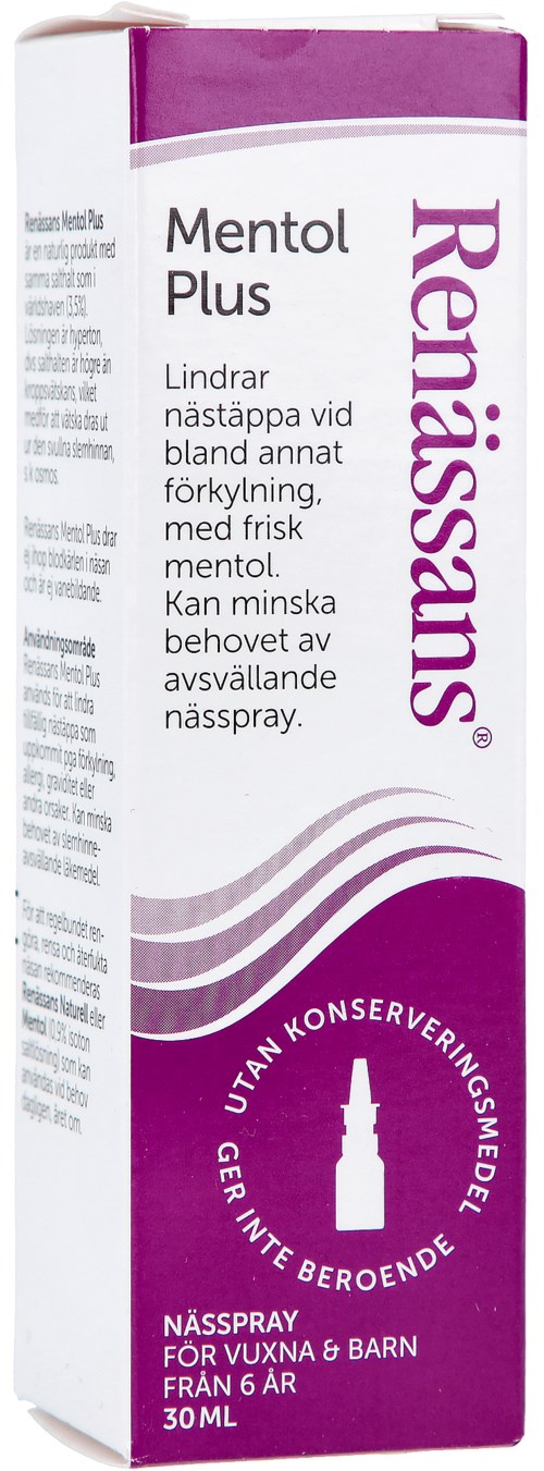 Renässans Mentol Plus Nässpray 30 ml