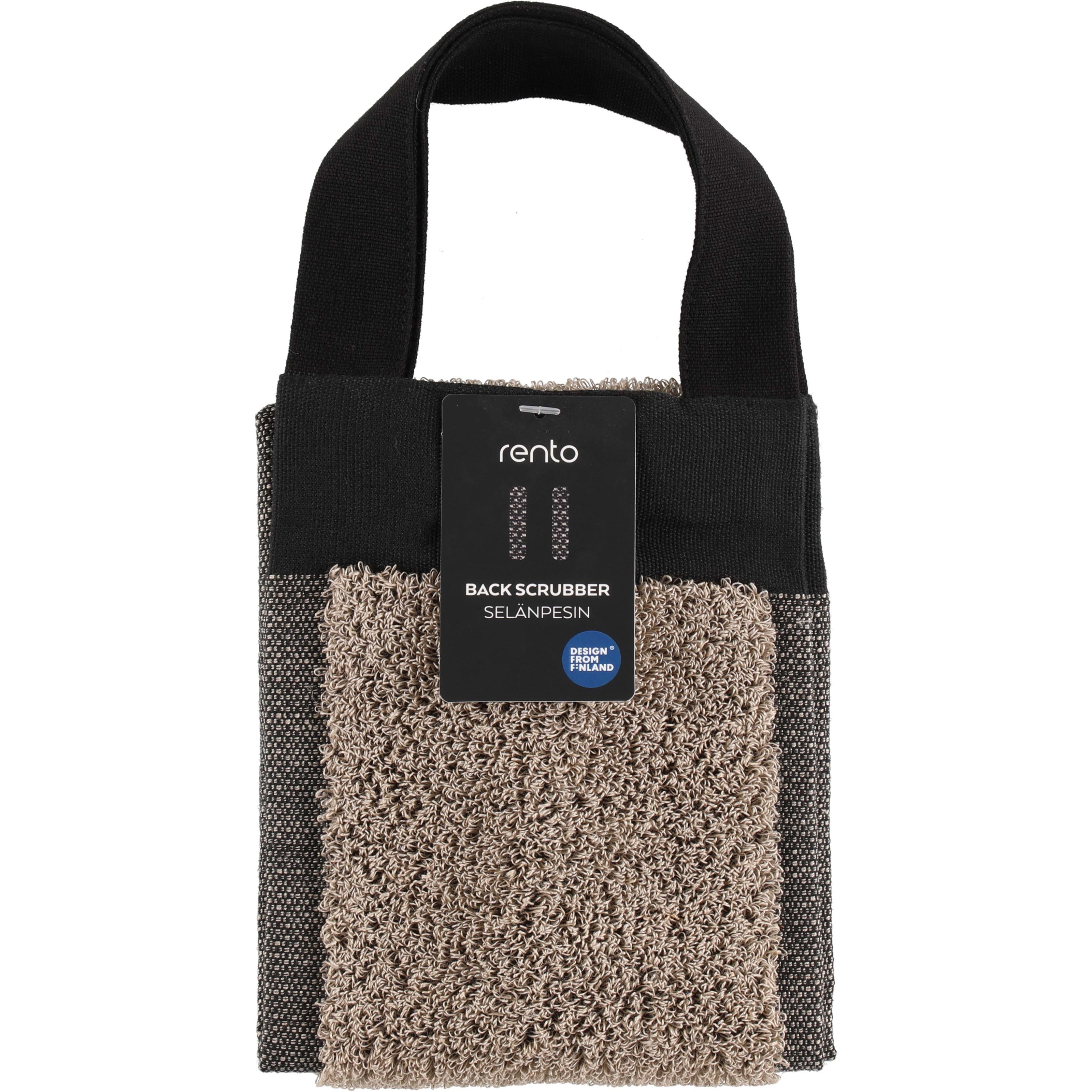 Rento Linen Terry Back Washer 14x70 cm Black/Linen (obrázok 2)