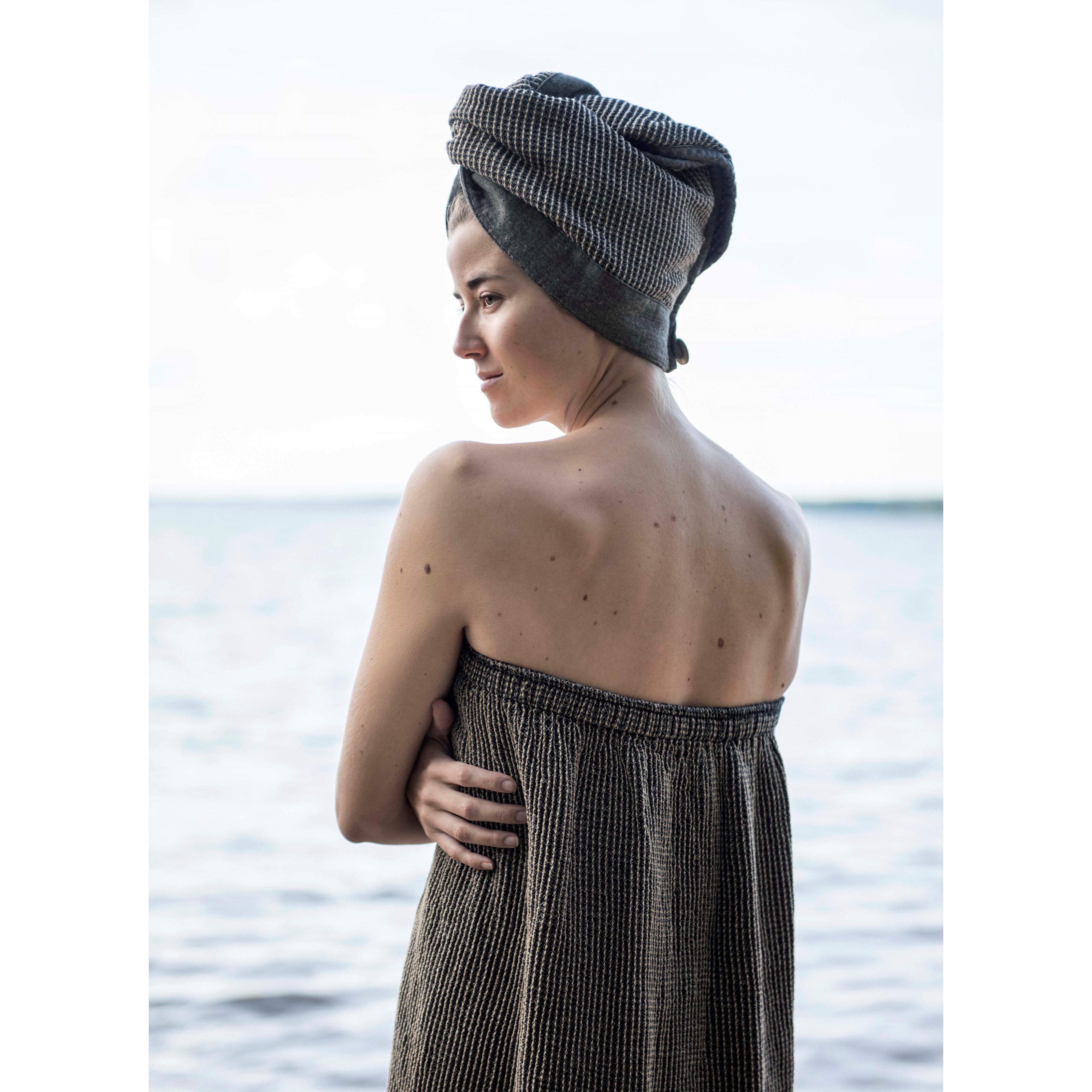 Rento Kenno Sarong 85x145 cm Black/Beige (obrázok 5)