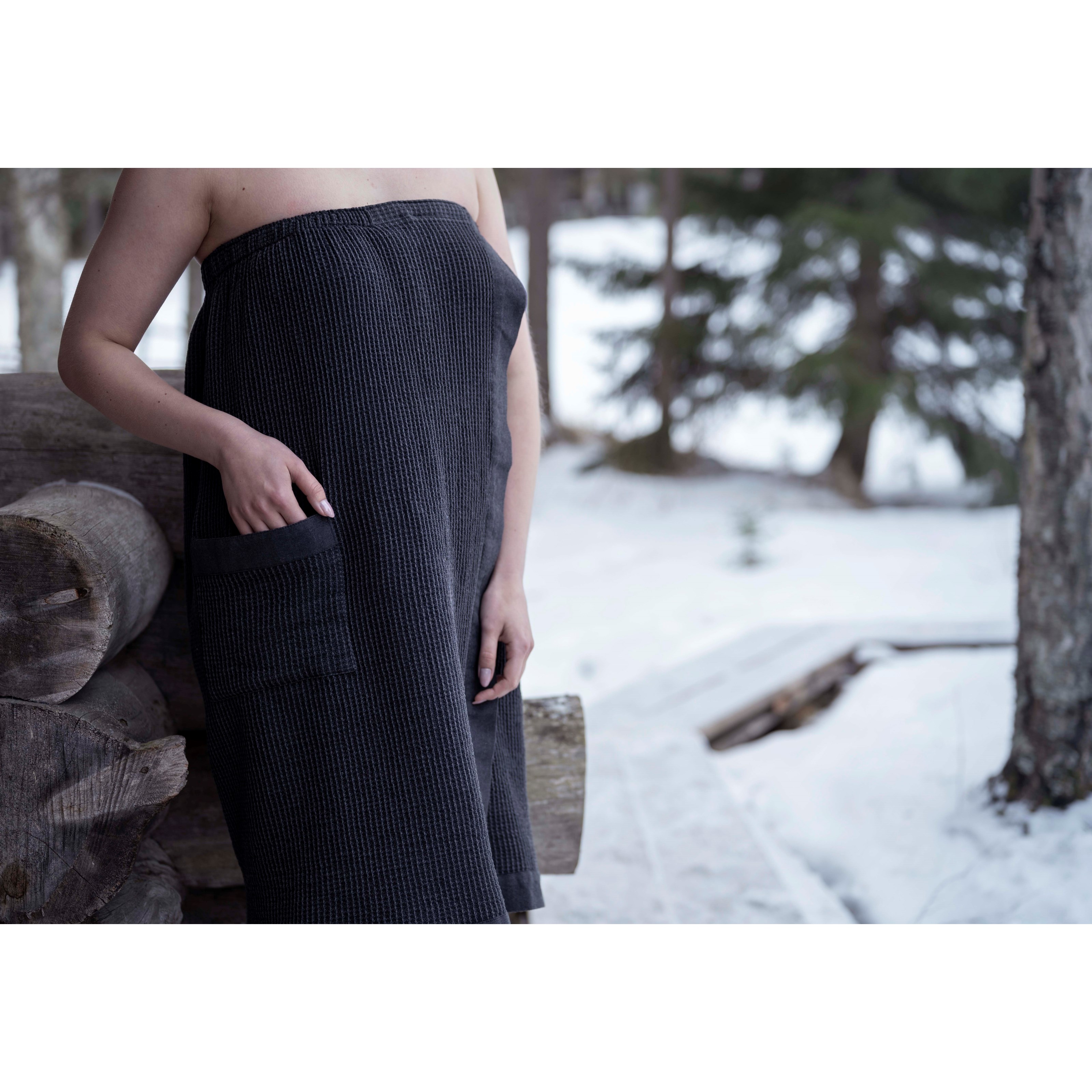 Rento Kenno Sarong 85x145 cm Black/Grey (obrázok 5)
