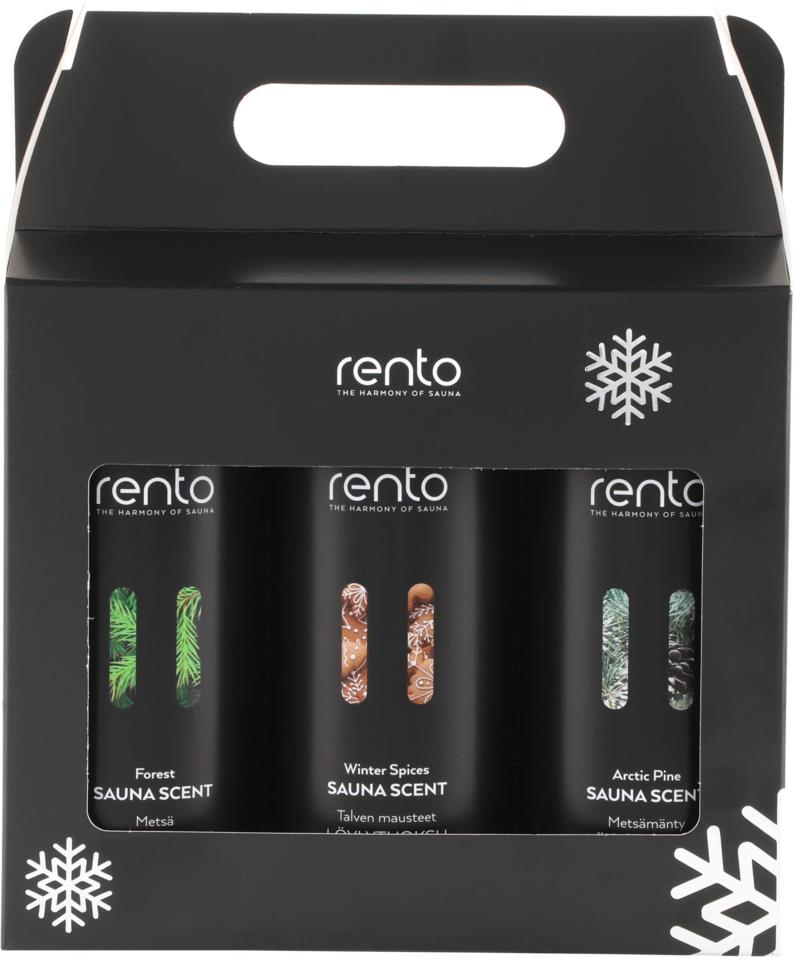 Rento Sauna Scent Limited Edition Gift Box 3x400 ml