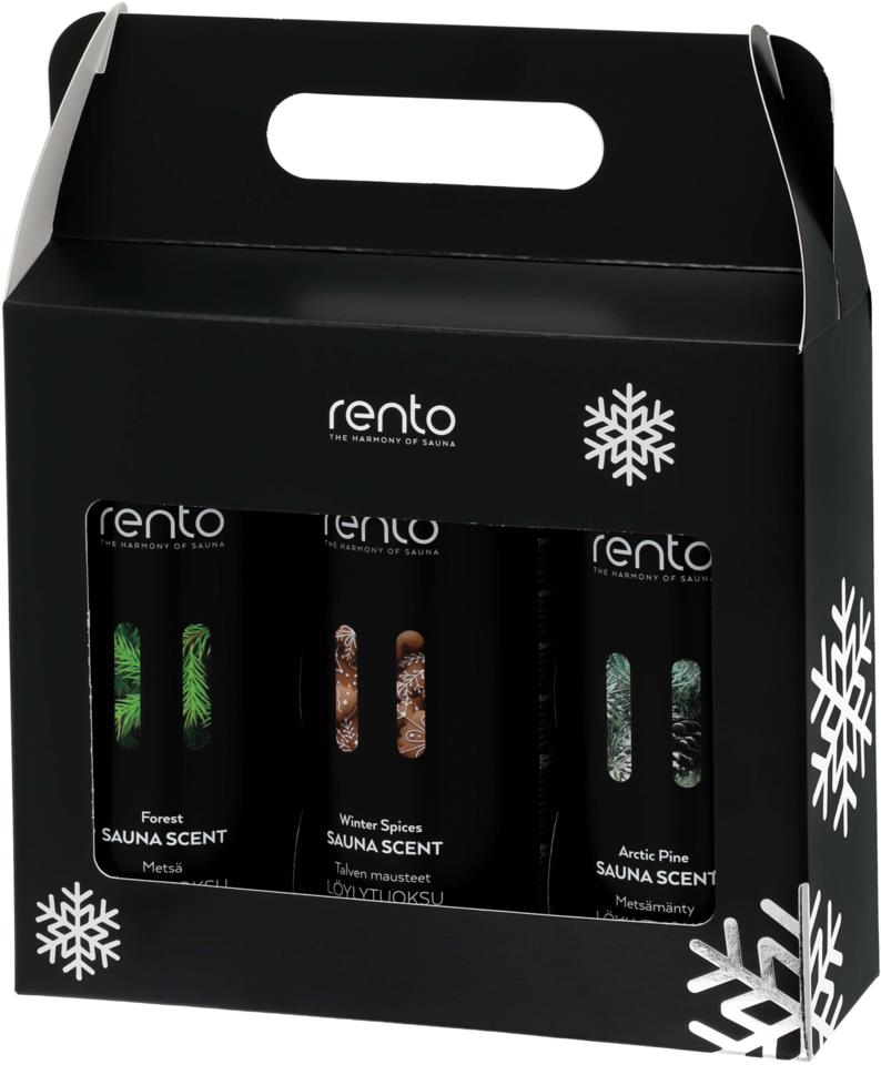 Rento Sauna Scent Limited Edition Gift Box 3x400 ml