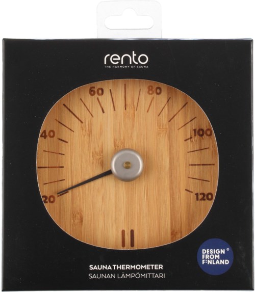 Rento Sauna Thermometer Bamboo