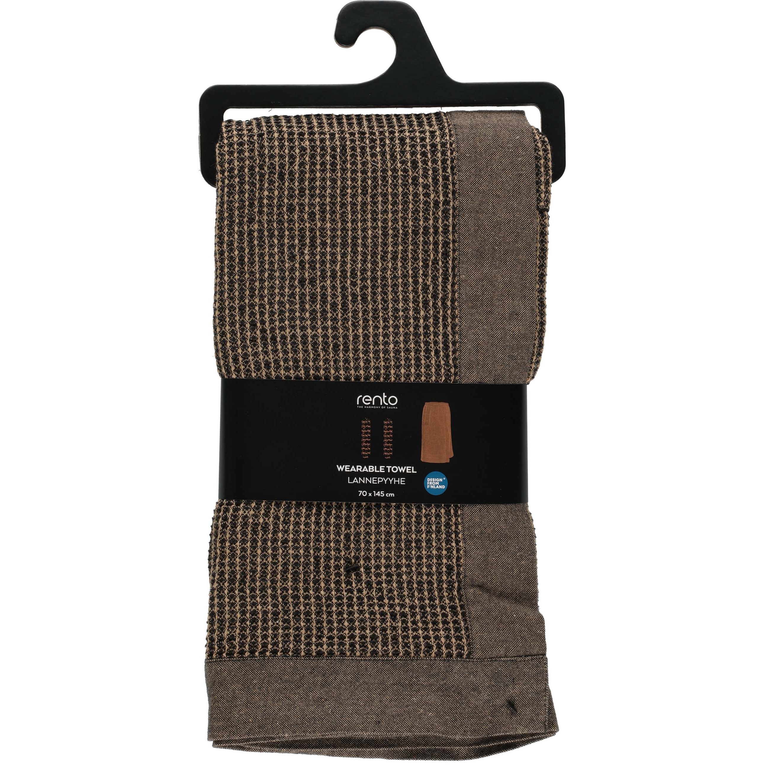 Rento Kenno Waist towel 70x145 cm Black/Beige (obrázok 3)