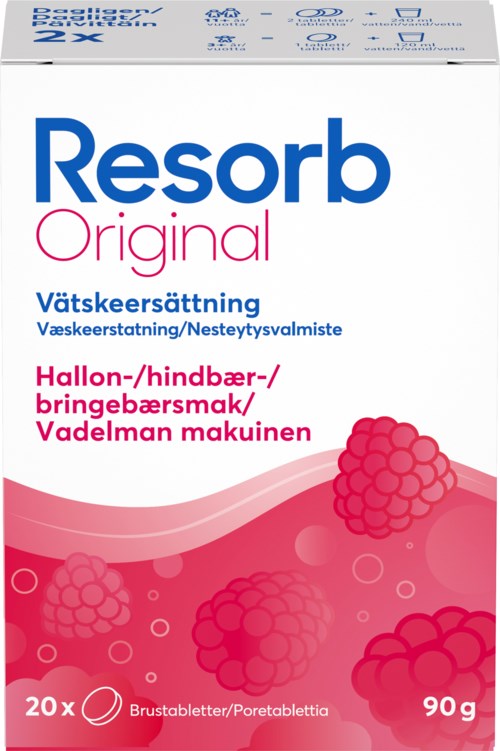 Resorb Original Hallonsmak 20 g