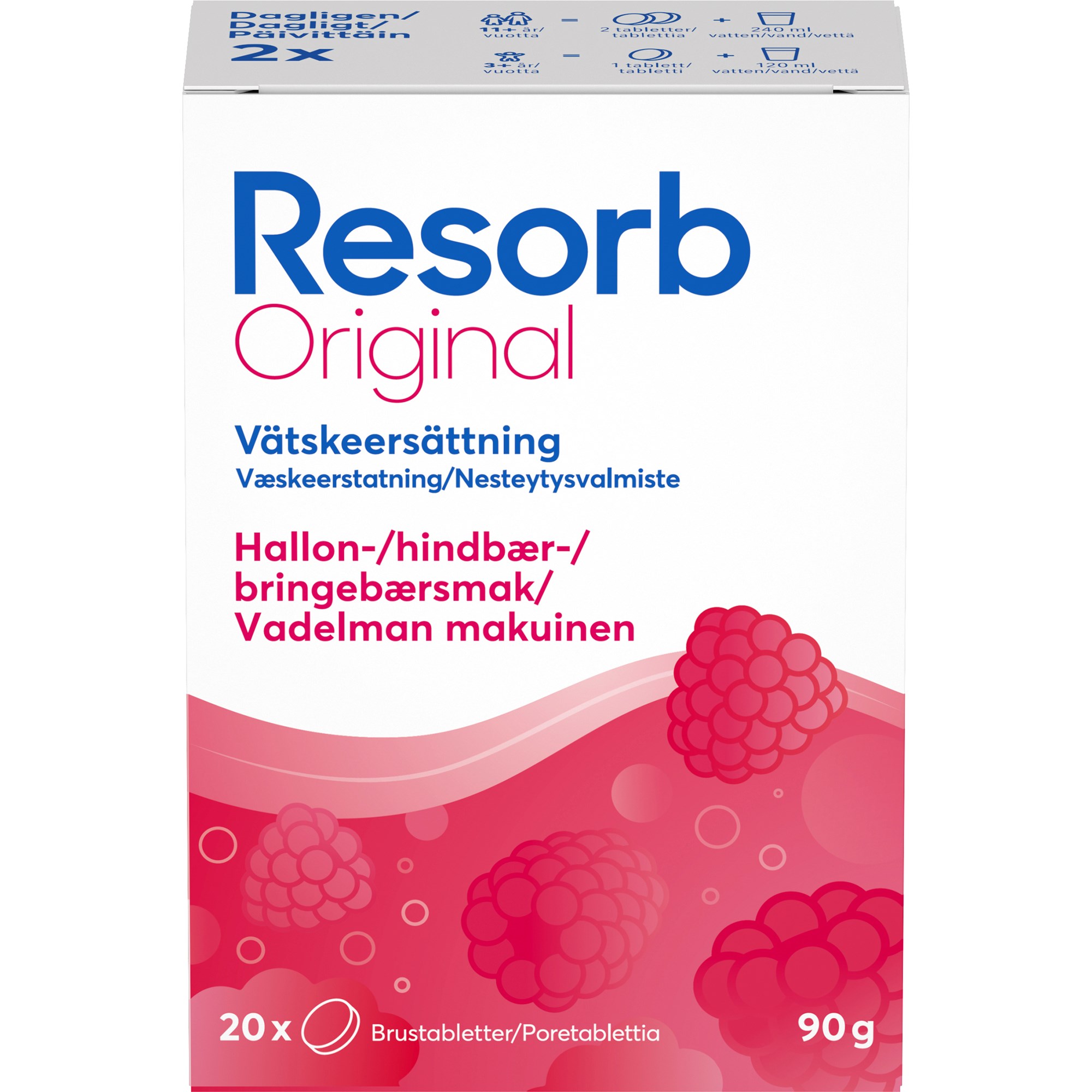 Resorb Original Original Hallonsmak 90 g billede