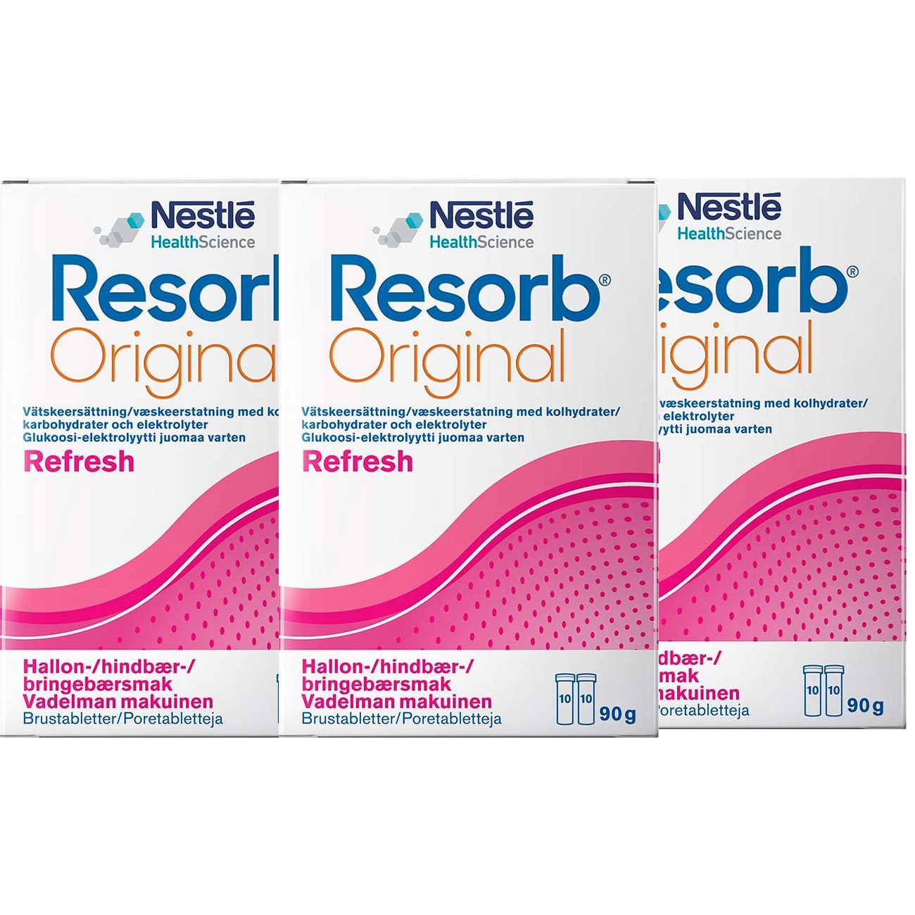 Läs mer om Resorb Vätskeersättning med Hallonsmak 90g x3