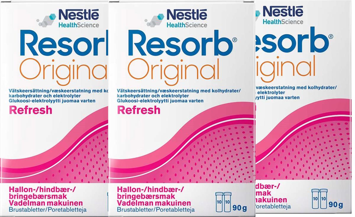 Resorb Fluid Replacement Raspberry Flavour 90g x3 | lyko.com