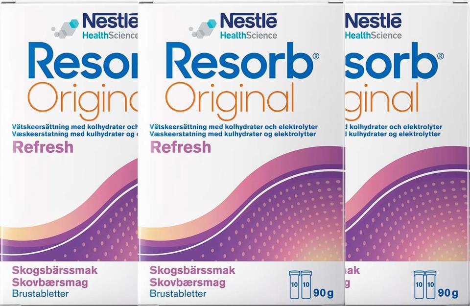 Resorb Label Resorb Fluid Replacement Wild Berry Flavour 90g x3 | lyko.com