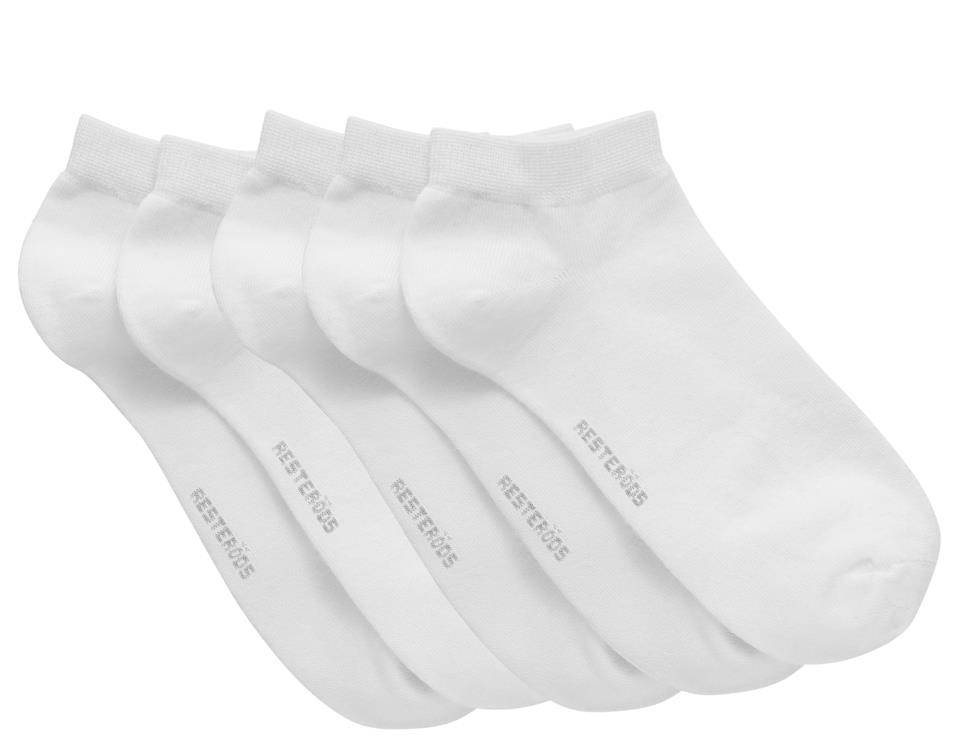Resteröds Ankel Socks Bamboo 5-pack Optic White 40-45