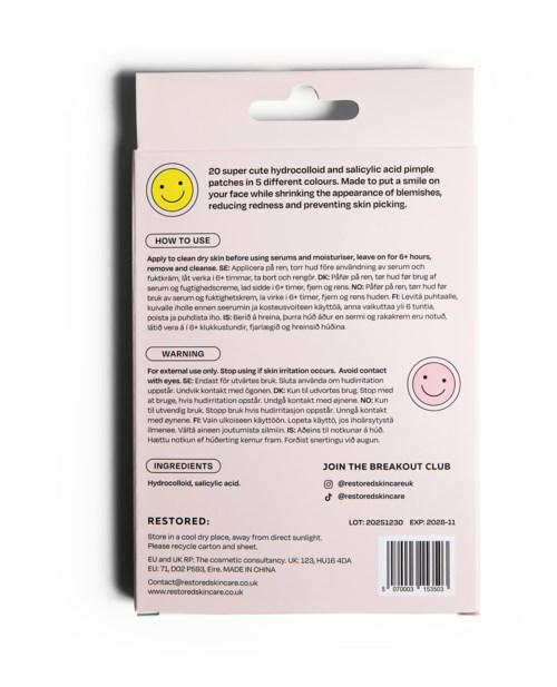 RESTORED: The Pimple Patches 20 kpl