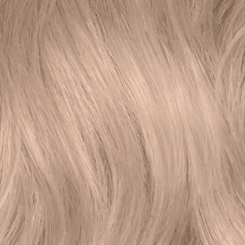 Närbild av långt, blont, lockigt hår.