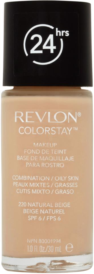 Revlon Cosmetics Colorstay Foundation For Combination/Oily Skin 220