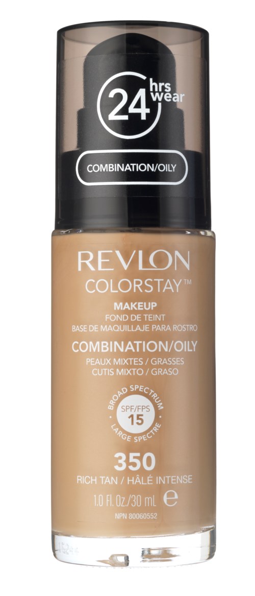 Revlon Cosmetics Colorstay Foundation For Combination/Oily Skin 350 Skin 350 Rich Tan