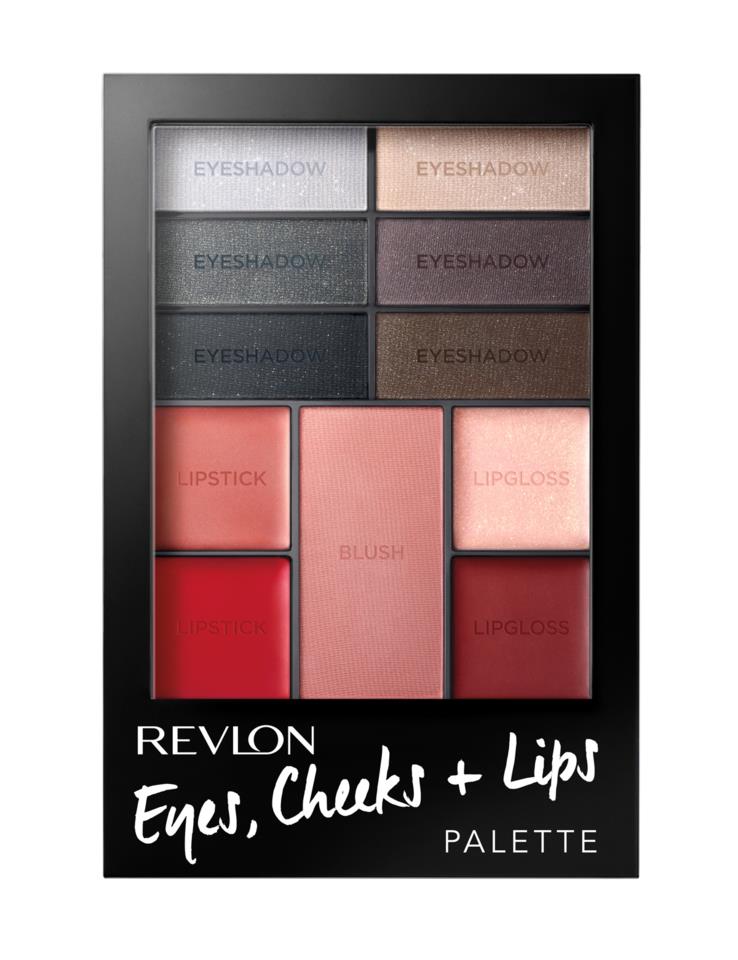 Revlon Cosmetics Eyes Cheeks + Lips Palette Seductive Smokies