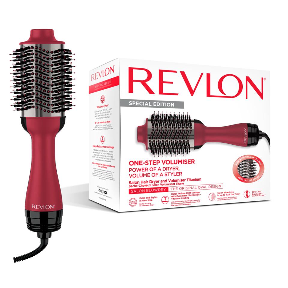 Revlon Tools One-Step Hair Dryer Pro RVDR5279UKE Titanium Collection Volumiser 
