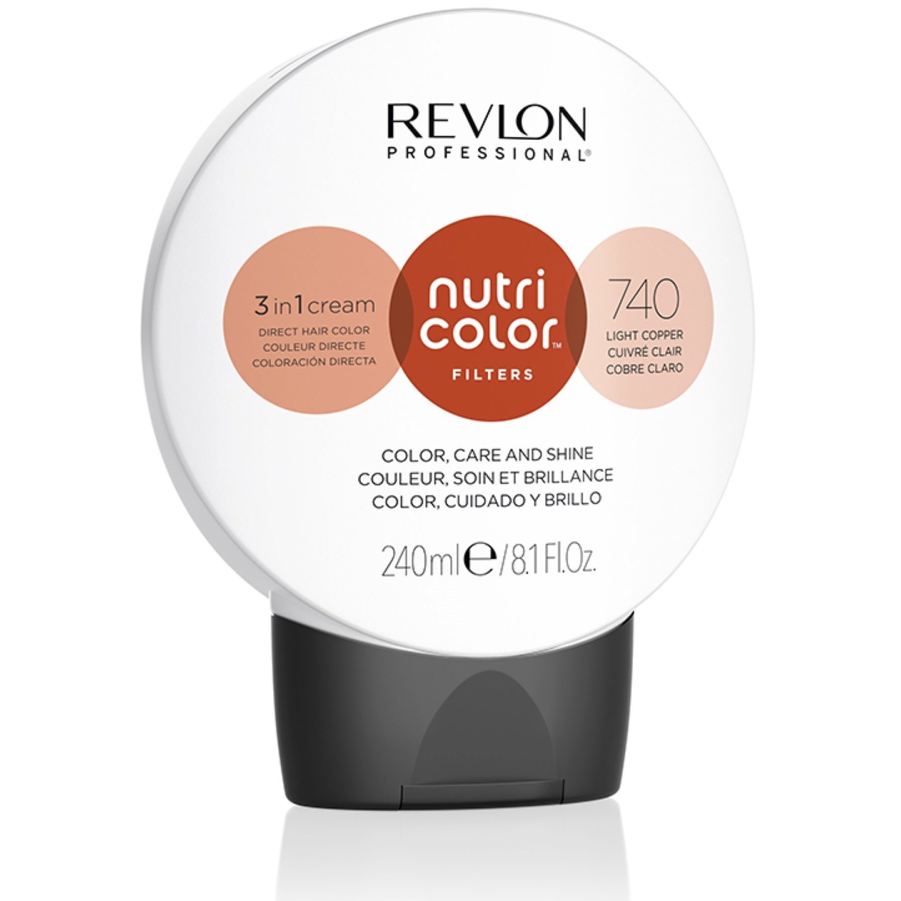 Revlon Professional Nutri Color Filters 3-i-1 crem 740 light copper 240 ml