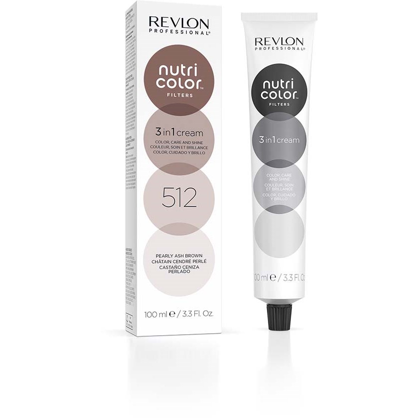 Läs mer om Revlon Nutri Color Filters 3-in-1 Cream 100 ml 512 Pearly Ash Brown