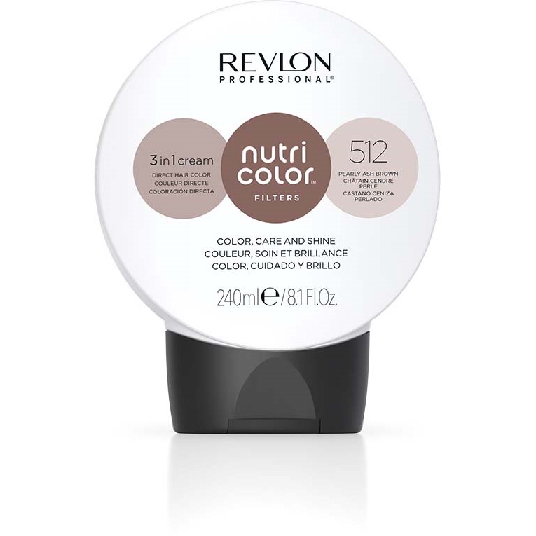 Läs mer om Revlon Nutri Color Filters 3-in-1 Cream 240 ml 512 Pearly Ash Brown