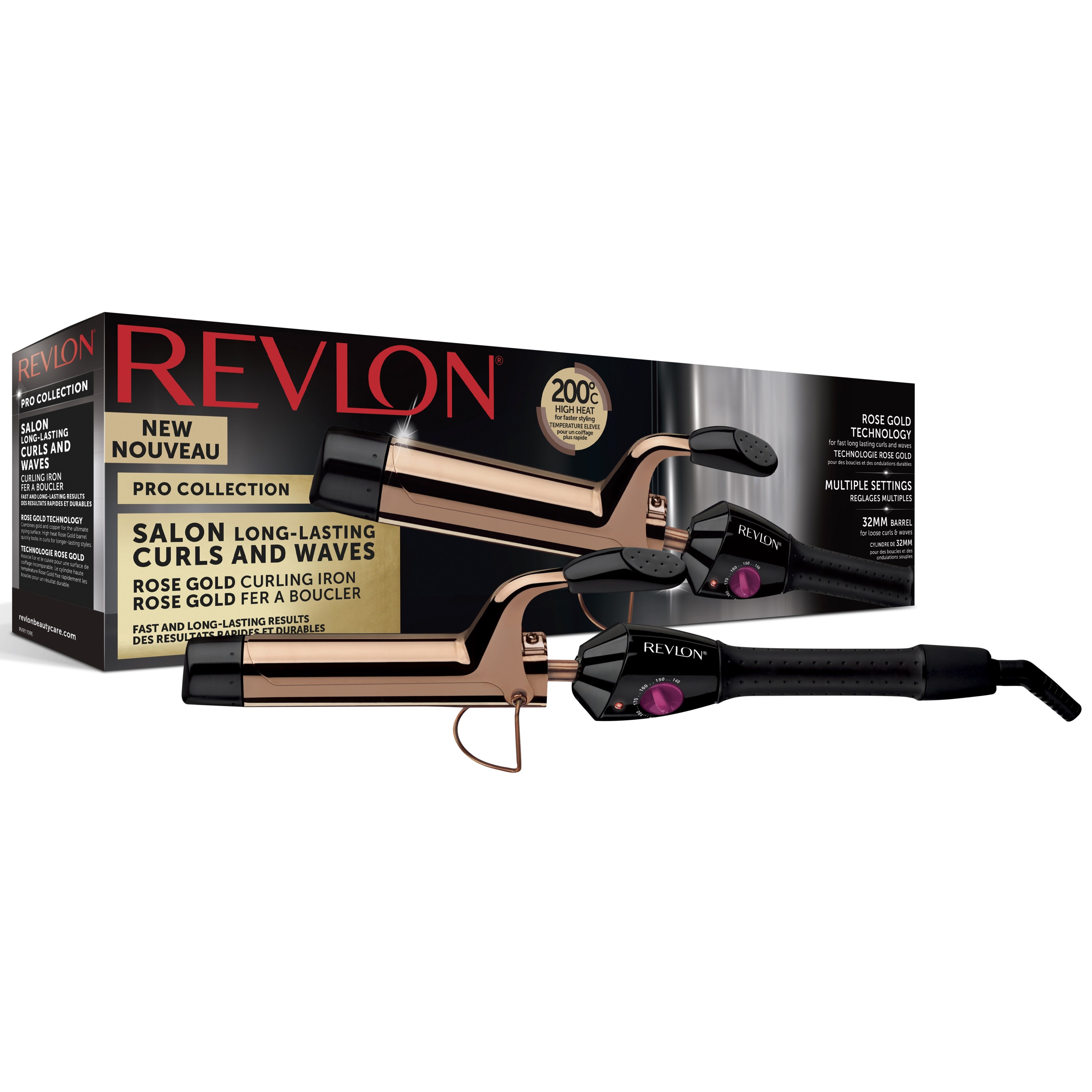 Läs mer om Revlon Tools Revlon Salon Long-lasting Curls and Waves Rose Gold lockt