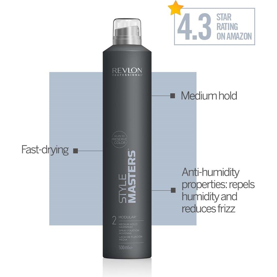 Alternativ bild 1 för Revlon Style Masters Modular Medium Hold Hairspray 500 ml