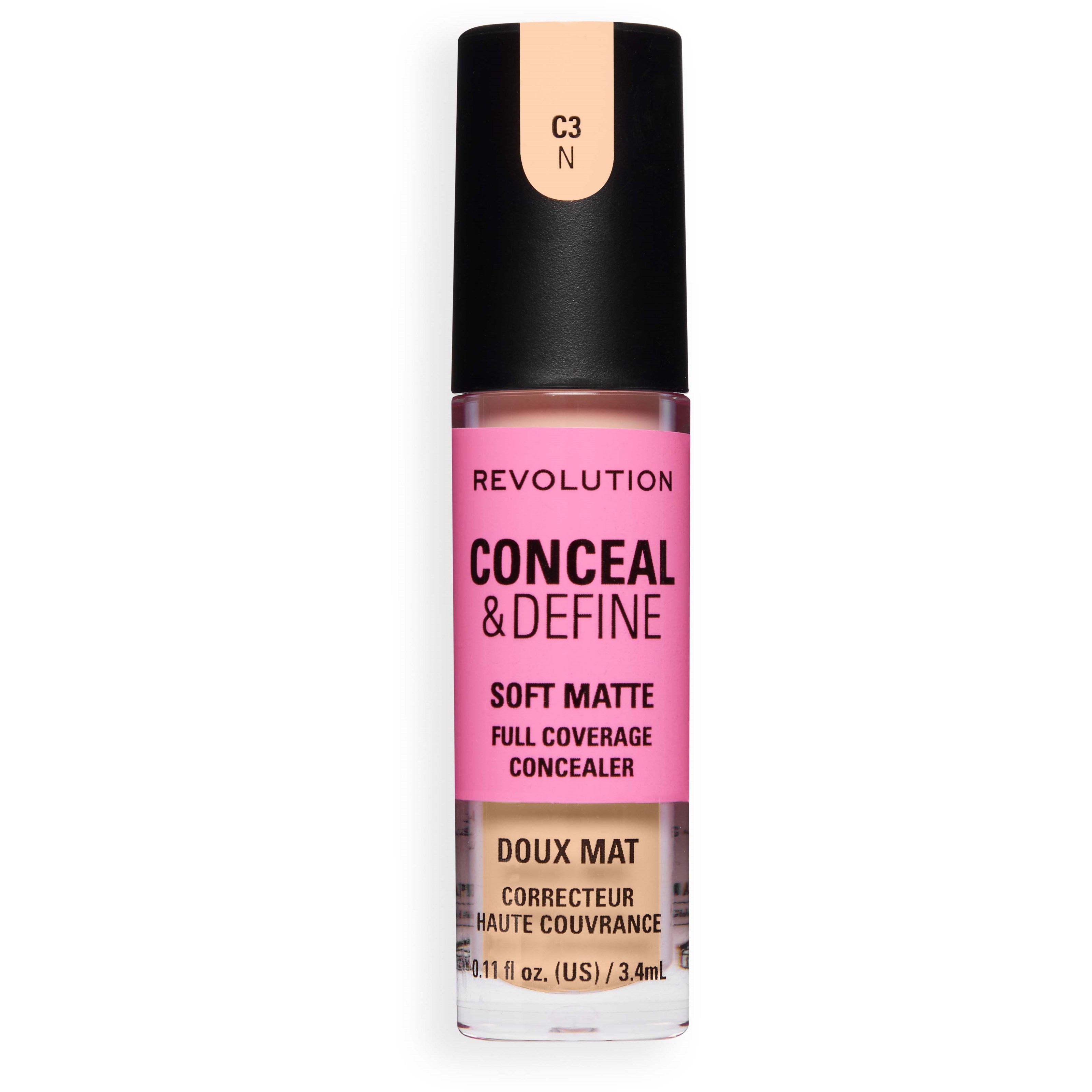 Revolution Beauty London Conceal and Define Full Coverage Concealer C3N