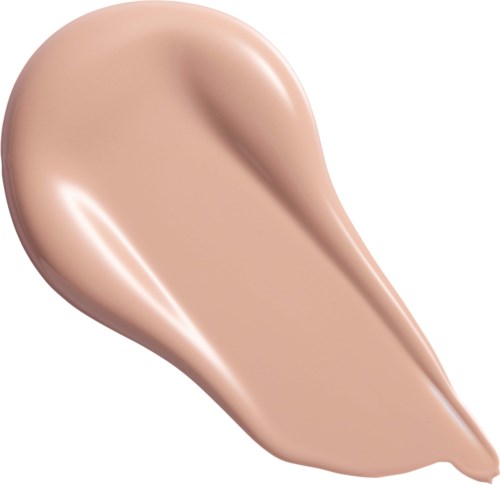 Een gladde beige foundation-zwart met een glanzende afwerking.