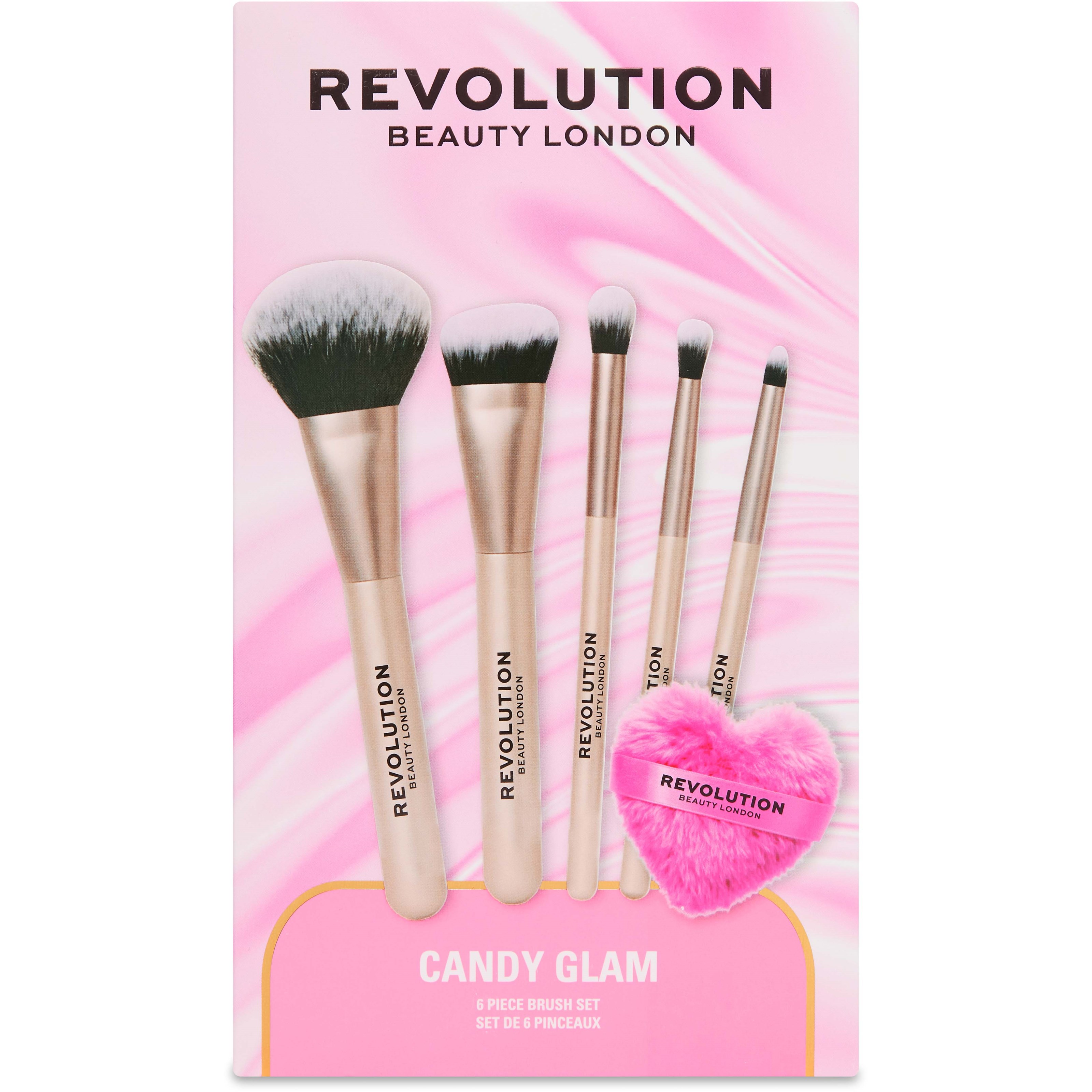 Makeup Revolution Candy Glam Brush Gaveæske (Limited Edition)