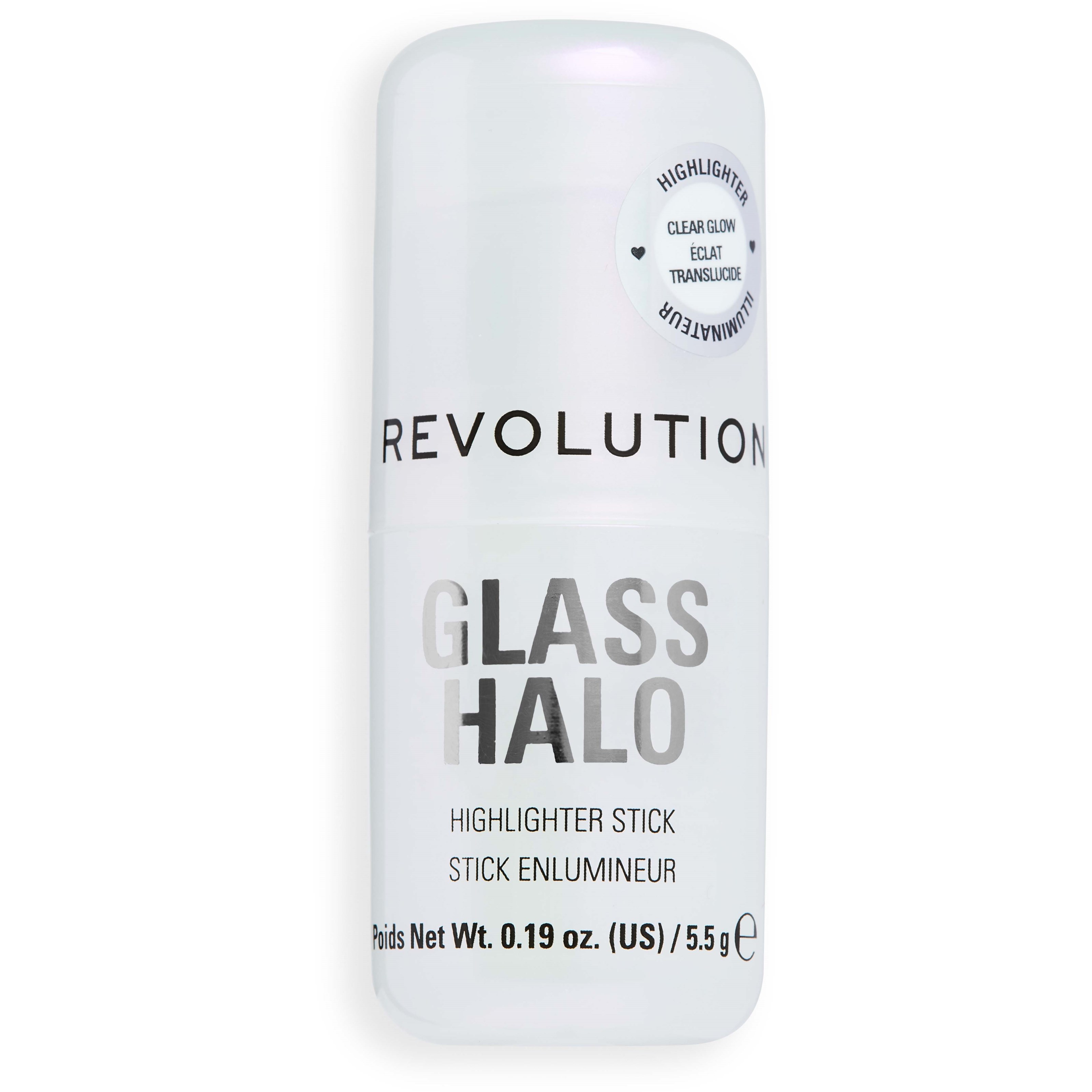 Revolution Beauty London Glass Halo Highlighter Stick Clear Glow (obrázok 2)