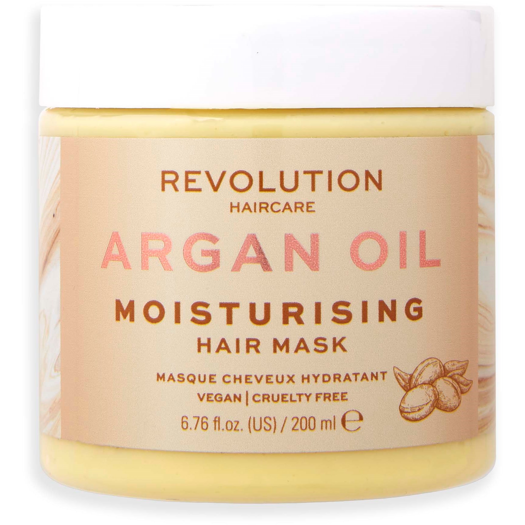 Läs mer om Revolution Haircare Hair Mask Moisturising Argan Oil 200 ml