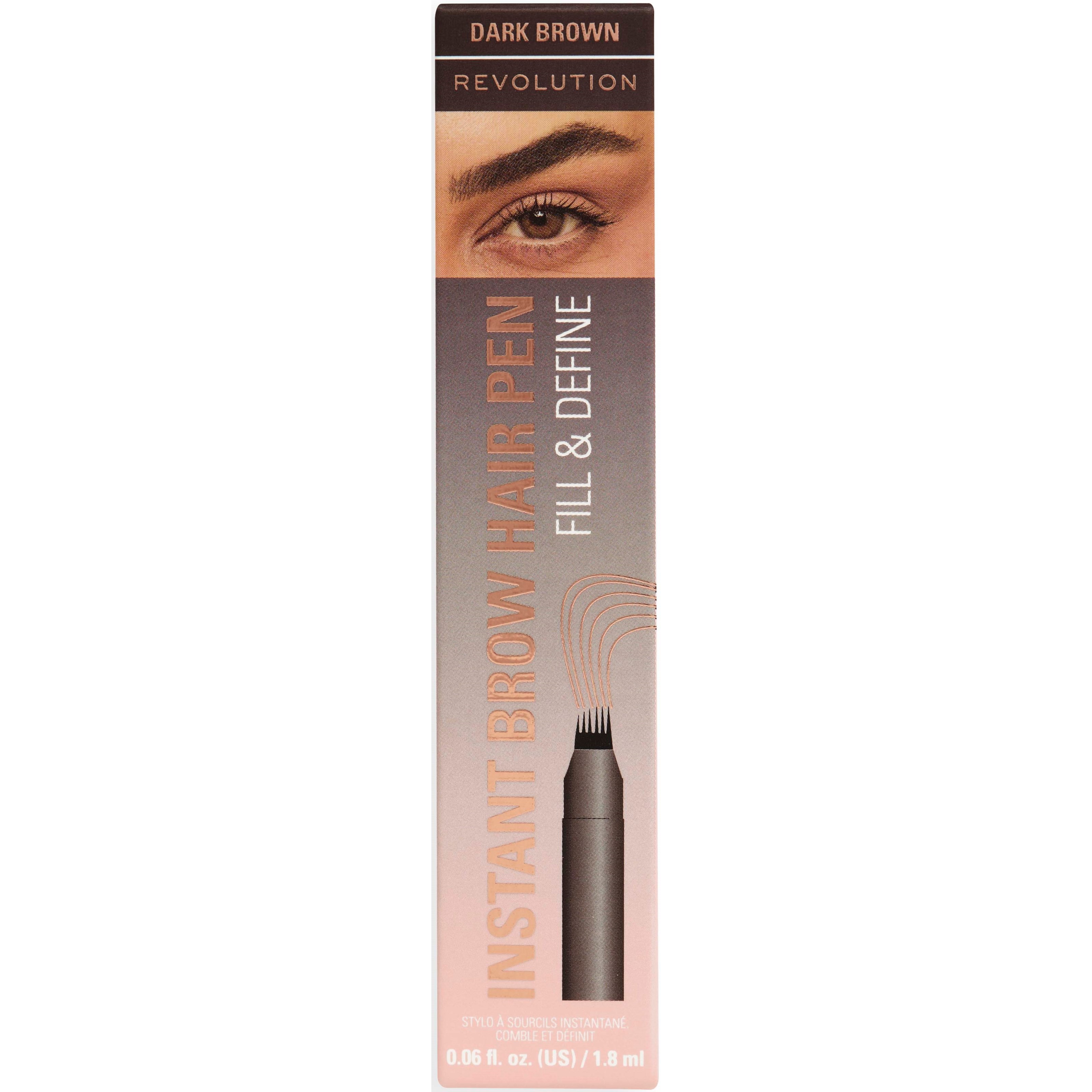 Revolution Beauty London Instant Brow Pen Dark Brown (obrázok 3)