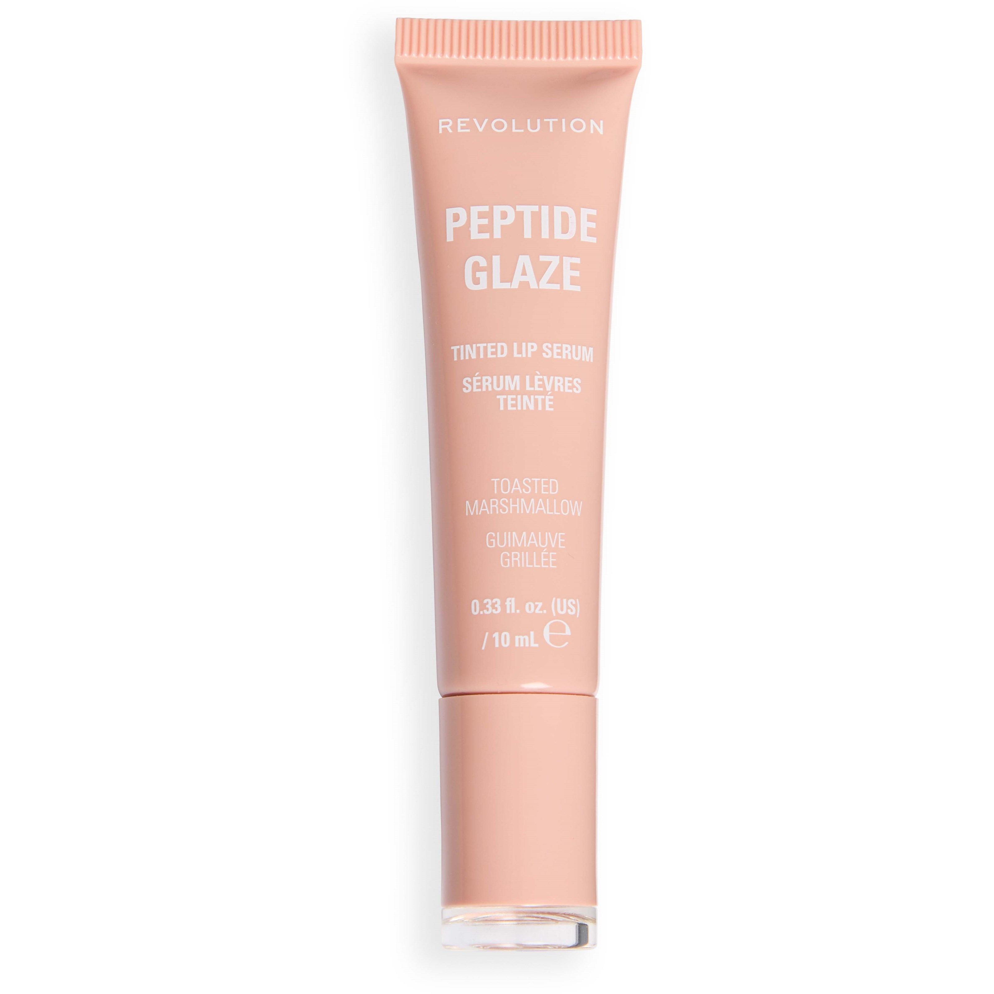 Revolution Beauty London Peptide Glaze Tinted Lip Serum Toasted Marshmallow