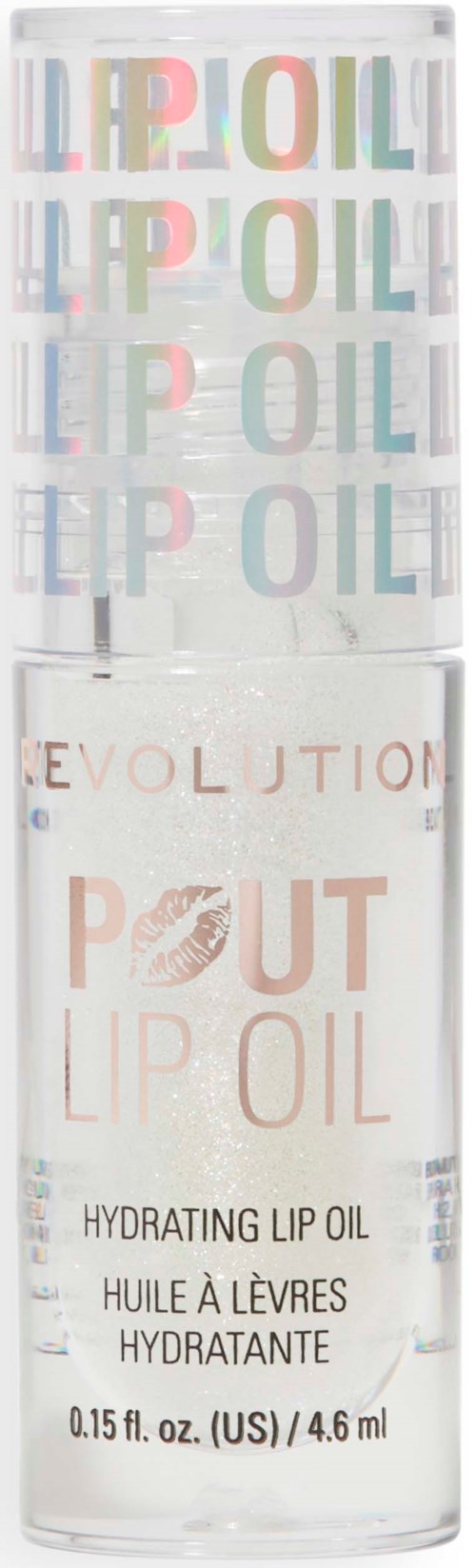 Revolution Beauty London Pout Lip Oil Holographic Shimmer