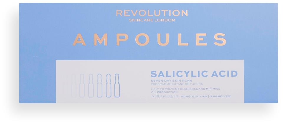 Revolution Skincare  Salicylic Acid 7 Day Blemish Preventing Skin Plan Ampoules 2 ml