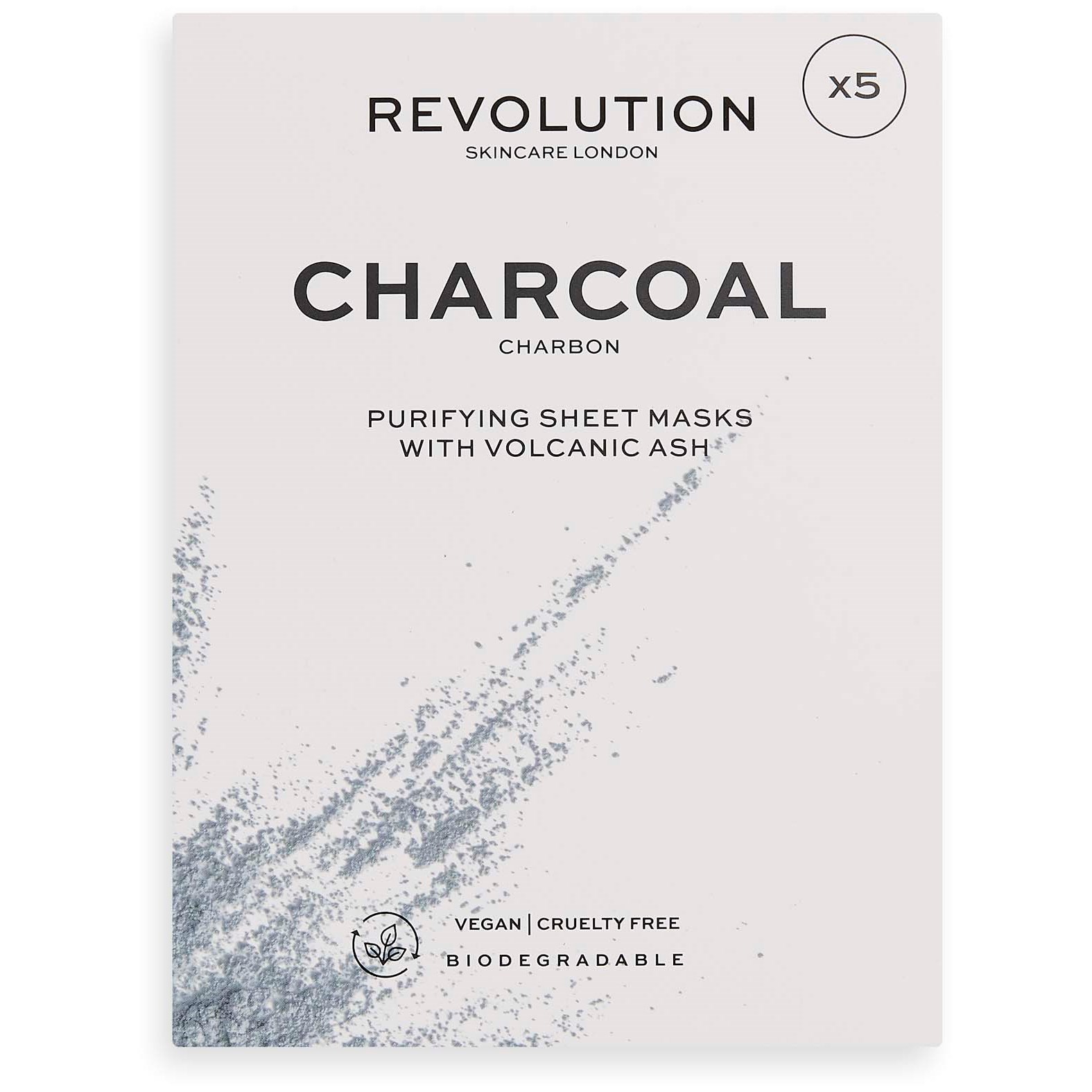 Revolution Beauty London Biodegradable Purifying Charcoal Sheet M